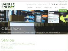 Tablet Screenshot of hanleyenergy.com